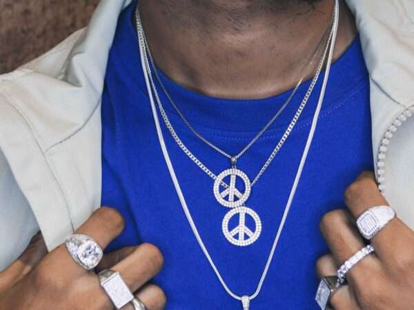 Peace sign pendant