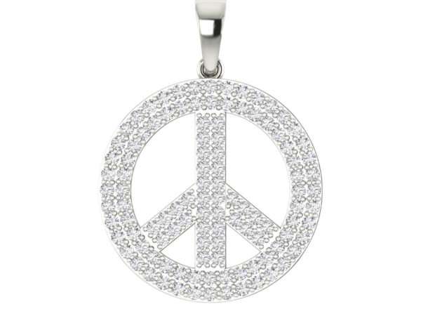 Peace sign pendant