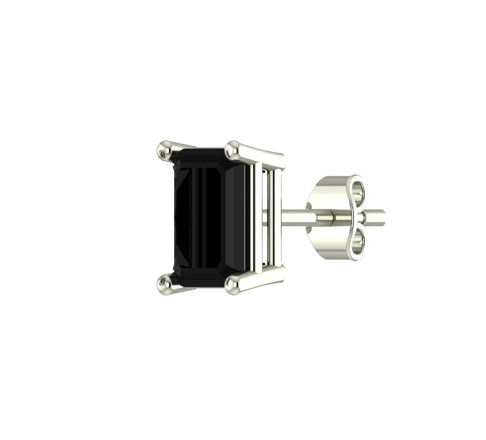 White Gold Round Cut Pave Black Diamond Cube Earrings 22941: buy online in  NYC. Best price at TRAXNYC.