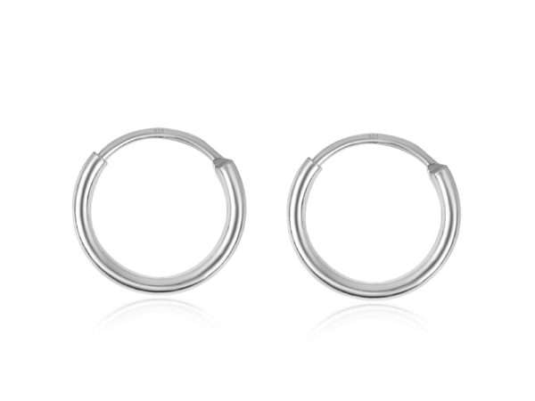 Plain Bali Hoop Earrings